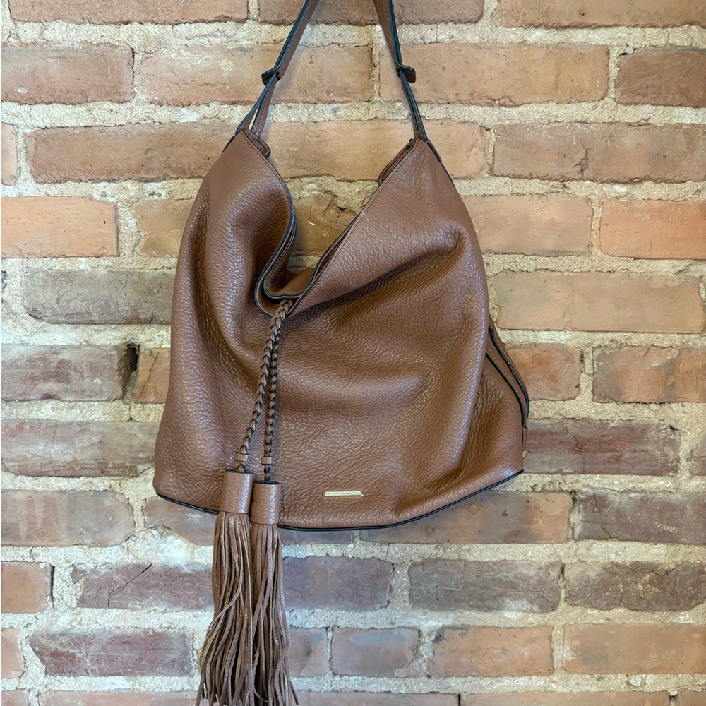 Rebecca Minkoff Leather Tassel Hobo Bag